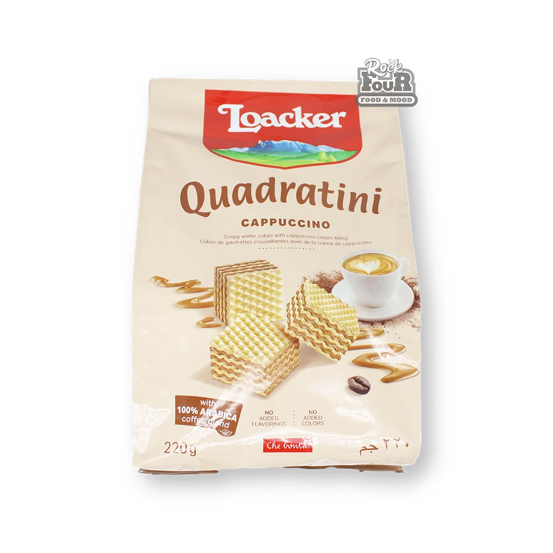 Wafers "Loacker Quadratini Cappuccino" 250g